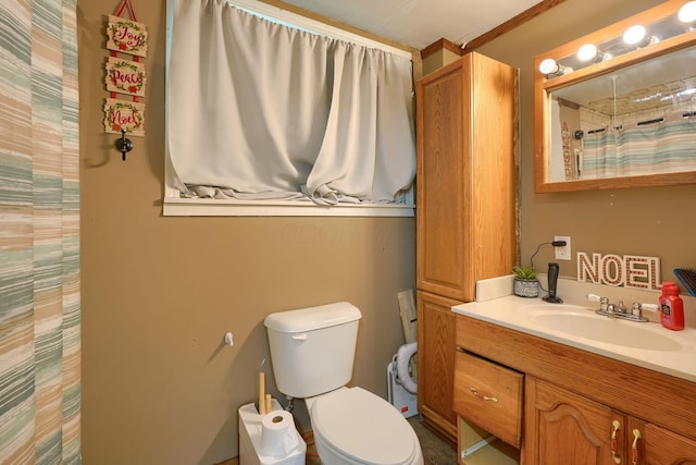 206 W Water St, New Lexington, OH 43764 - bathroom featuring vanity and a shower with curtain