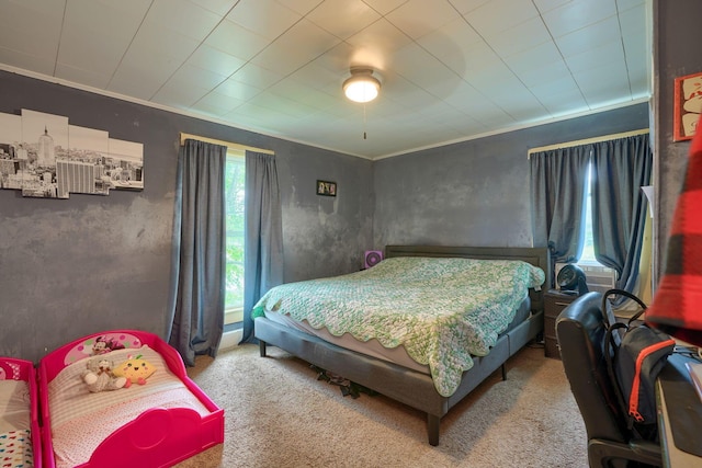 206 W Water St, New Lexington, OH 43764 - carpeted bedroom with crown molding