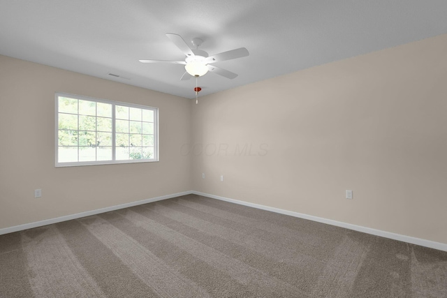 763 Whitetail Loop, Newark, OH 43055 - carpeted empty room with a ceiling fan and baseboards
