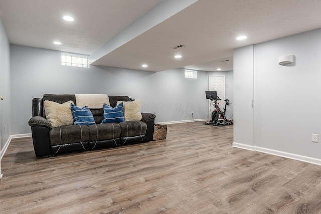 333 Quarter Way, Delaware, OH 43015 - living room with recessed lighting, wood finished floors, and plenty of natural light