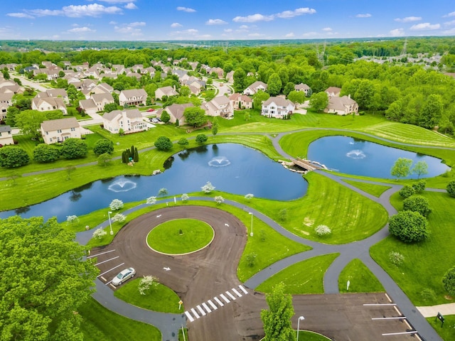 333 Quarter Way, Delaware, OH 43015 - aerial view of residential area featuring a large body of water