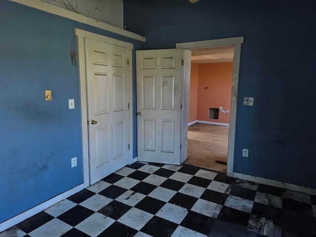 115 David St, Delaware, OH 43015 - empty room with dark floors and baseboards