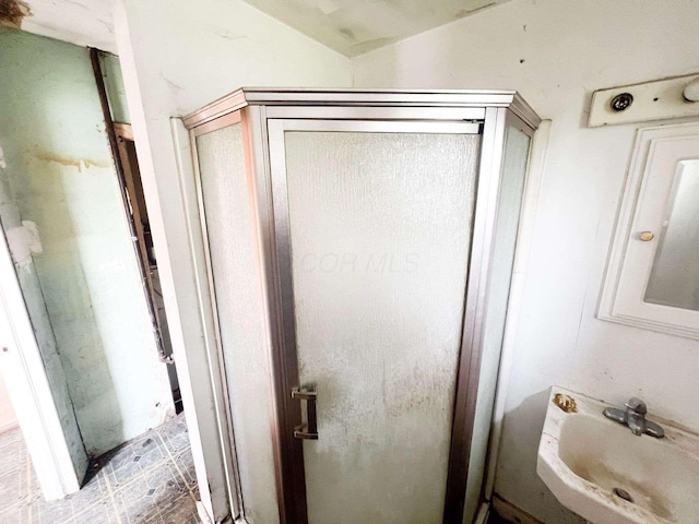 115 David St, Delaware, OH 43015 - full bath with a sink and a shower stall