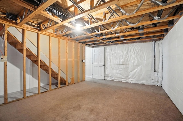 1812 Bennigan Dr Unit 88C, Hilliard, OH 43026 - unfinished below grade area featuring carpet