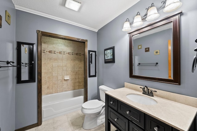 5373 Summit Rd SW, Pataskala, OH 43062 - bathroom with vanity, tub / shower combination, and tile patterned flooring