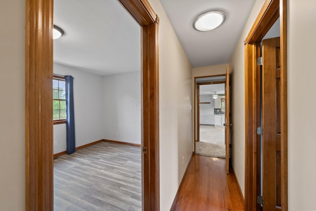 5373 Summit Rd SW, Pataskala, OH 43062 - hallway featuring wood finished floors and baseboards