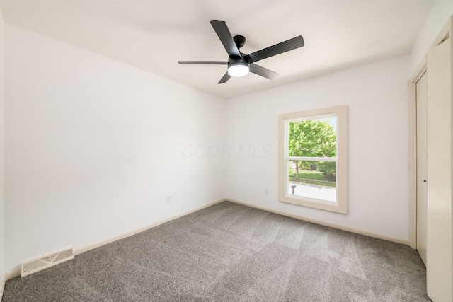 1571 Vinton Ave, Columbus, OH 43220 - empty room featuring carpet floors and ceiling fan
