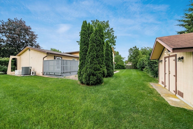 1571 Vinton Ave, Columbus, OH 43220 - view of grassy yard with a storage unit