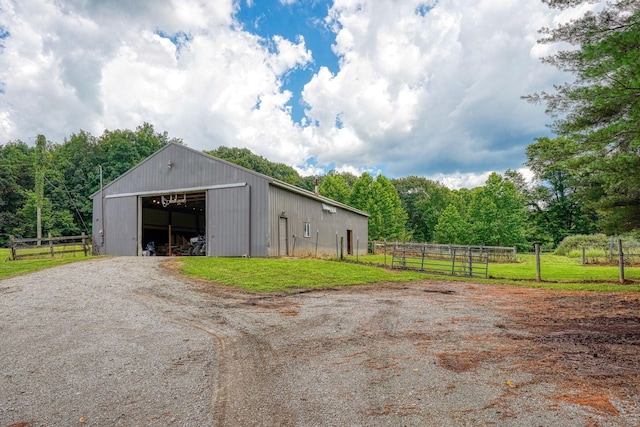 1300 Dannie Dr, Logan, OH 43138 - view of pole building with gravel driveway