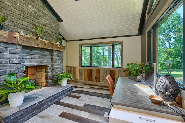 1300 Dannie Dr, Logan, OH 43138 - sunroom featuring lofted ceiling and plenty of natural light