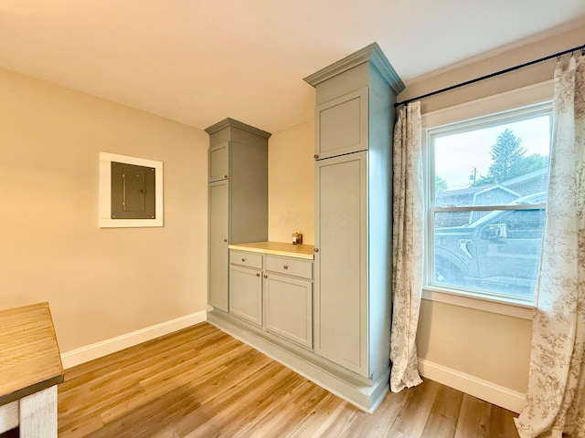 3811 Bradford Dr, Hilliard, OH 43026 - interior space featuring electric panel and light wood finished floors