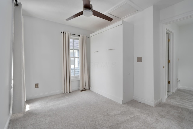 251 Detroit Ave, Columbus, OH 43201 - unfurnished bedroom featuring light colored carpet and ceiling fan