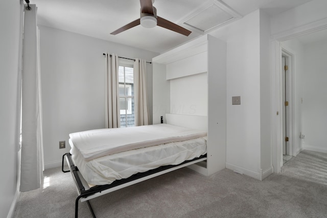 251 Detroit Ave, Columbus, OH 43201 - carpeted bedroom featuring ceiling fan and baseboards