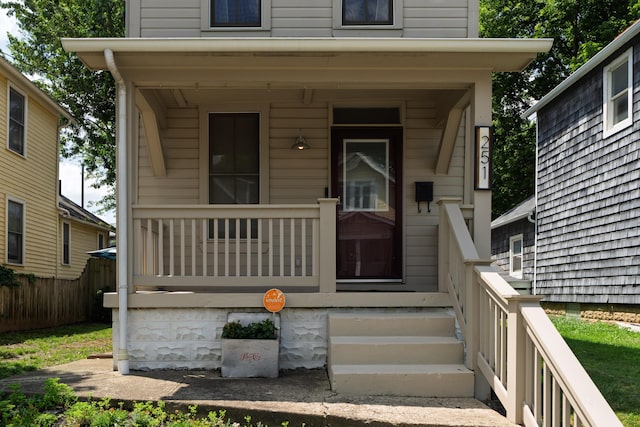 251 Detroit Ave, Columbus, OH 43201 - doorway to property featuring covered porch