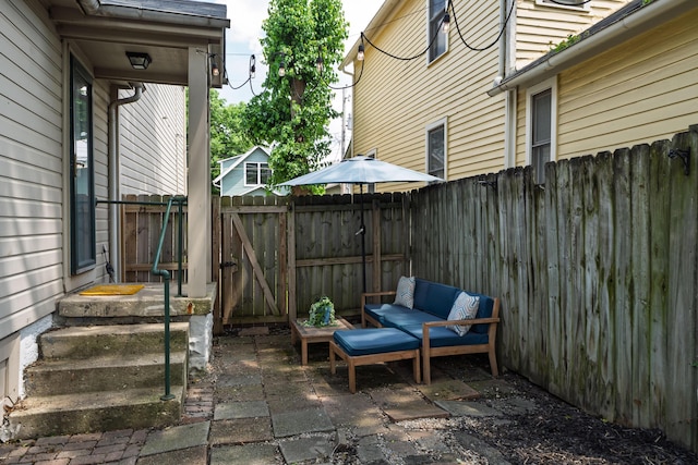 251 Detroit Ave, Columbus, OH 43201 - view of patio / terrace featuring a gate