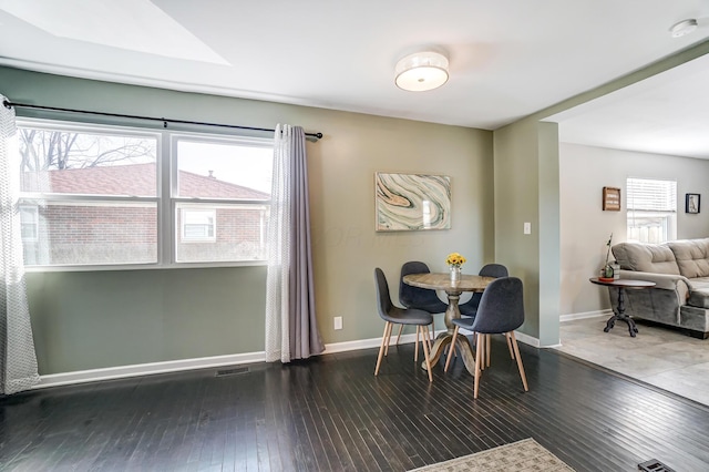 4851 Hillcrest St N, Hilliard, OH 43026 - dining space with hardwood / wood-style floors and plenty of natural light