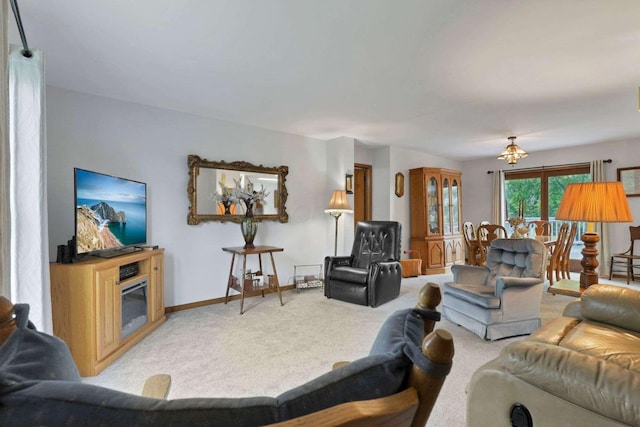 6658 Ridpath Rd, Grove City, OH 43123 - carpeted living area featuring baseboards