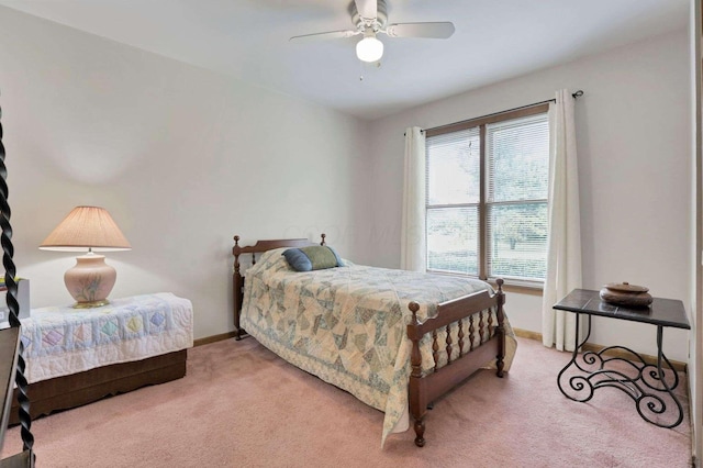 6658 Ridpath Rd, Grove City, OH 43123 - bedroom featuring light colored carpet and a ceiling fan