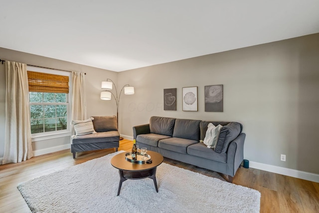 1318 Hickory Ridge Ln, Columbus, OH 43235 - living area with wood finished floors and baseboards
