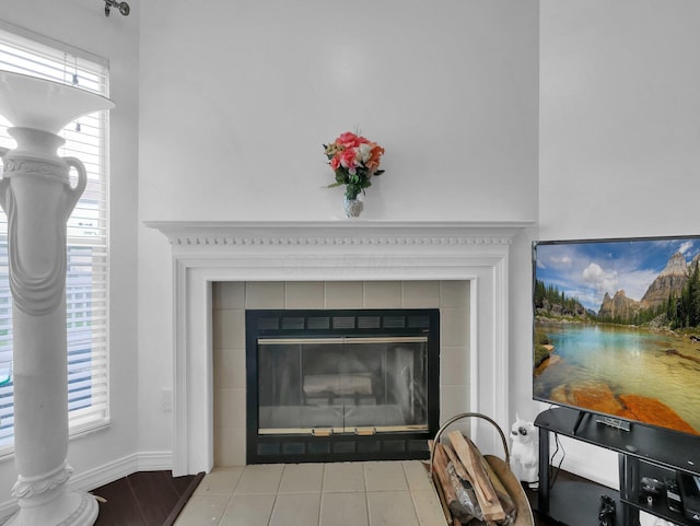 3136 Fabyan Dr, Reynoldsburg, OH 43068 - detailed view of a fireplace and baseboards