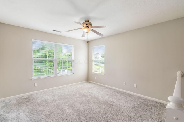 1171 Park Dr, Gahanna, OH 43230 - spare room with ceiling fan and carpet floors