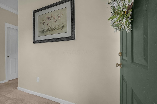 262 Alexander Lawrence Dr, Pickerington, OH 43147 - hall with light carpet and ornamental molding