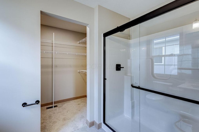 551 Cannondale Ave, Johnstown, OH 43031 - full bath featuring a shower stall and a walk in closet