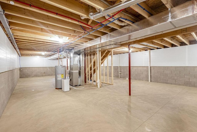 551 Cannondale Ave, Johnstown, OH 43031 - unfinished below grade area with water heater and heating unit