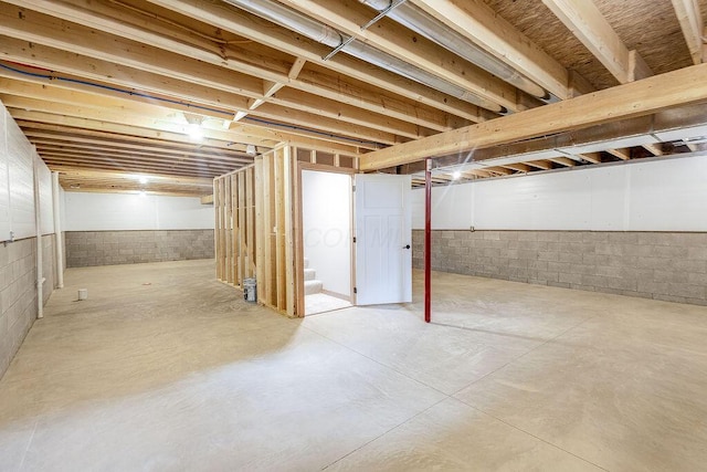 551 Cannondale Ave, Johnstown, OH 43031 - unfinished below grade area featuring stairs