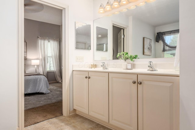 4694 Tayport Ave, Grove City, OH 43123 - ensuite bathroom featuring double vanity and tile patterned flooring