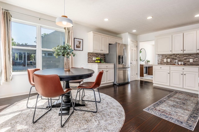 4694 Tayport Ave, Grove City, OH 43123 - dining space featuring dark wood-type flooring and recessed lighting
