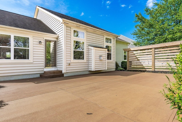 4694 Tayport Ave, Grove City, OH 43123 - back of house featuring a patio, roof with shingles, and entry steps