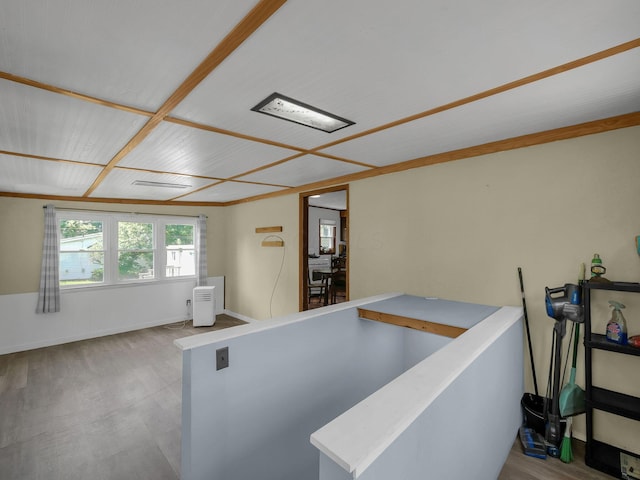 1018 Harrison Ave, Lancaster, OH 43130 - hall with wood finished floors and baseboards