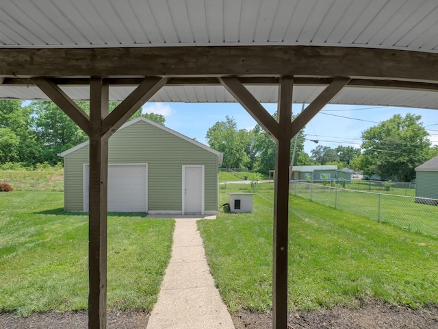 1018 Harrison Ave, Lancaster, OH 43130 - view of yard featuring an outbuilding and a garage
