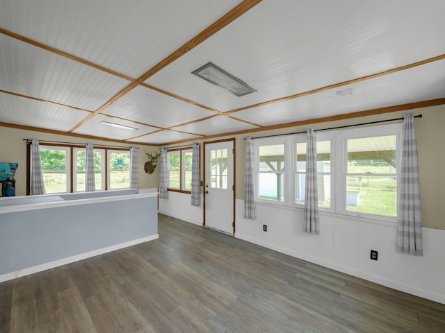 1018 Harrison Ave, Lancaster, OH 43130 - unfurnished room with dark wood finished floors