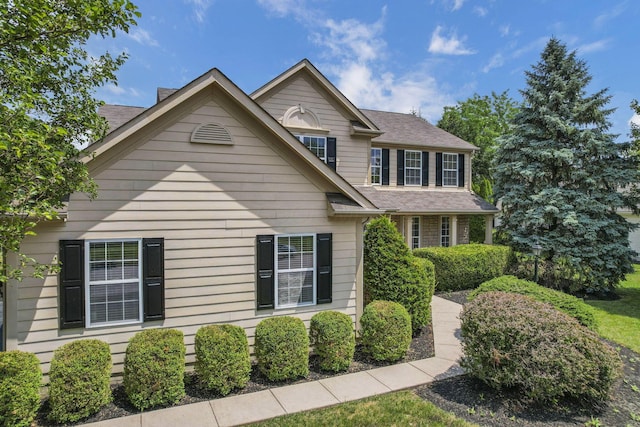 7511 Windsor Dr, Dublin, OH 43016 - view of front of house with roof with shingles
