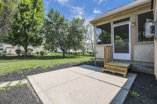 7511 Windsor Dr, Dublin, OH 43016 - view of patio / terrace with a sunroom
