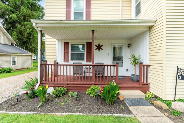 115 Maple Ave, Utica, OH 43080 - doorway to property with covered porch