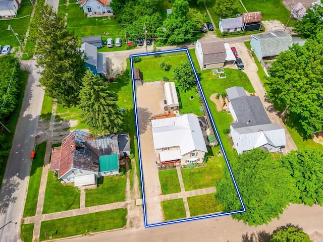 115 Maple Ave, Utica, OH 43080 - aerial view of residential area with property boundaries highlighted