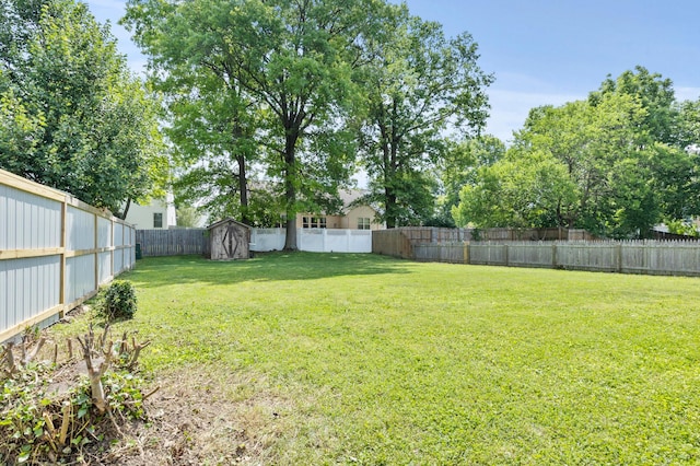 7838 Kiowa Way, Columbus, OH 43085 - fenced backyard featuring a storage unit