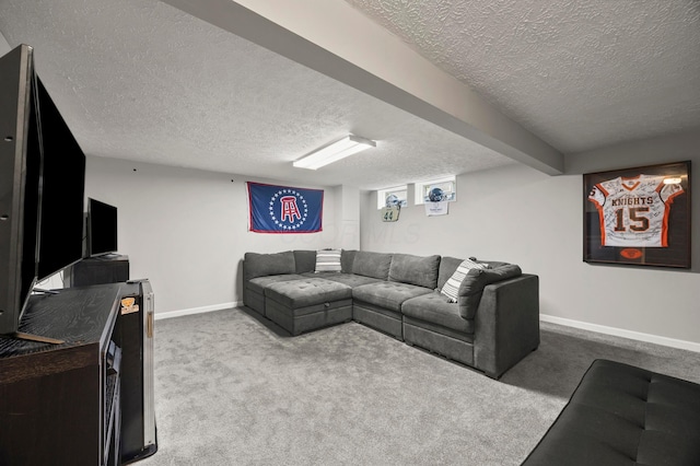 7838 Kiowa Way, Columbus, OH 43085 - carpeted living area with a textured ceiling
