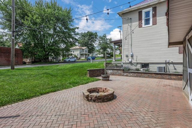 522 S Main St, New Lexington, OH 43764 - view of patio / terrace featuring an outdoor fire pit