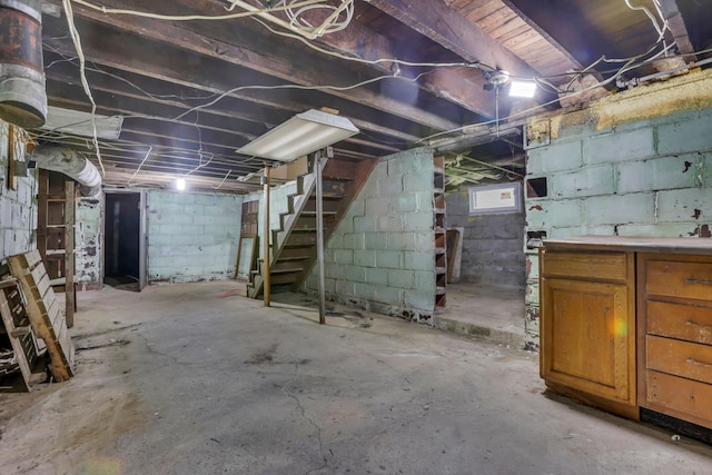 522 S Main St, New Lexington, OH 43764 - basement featuring stairs