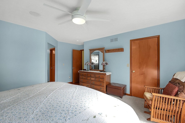 12961 Arabian Ct, Pickerington, OH 43147 - carpeted bedroom with ceiling fan