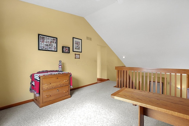 12961 Arabian Ct, Pickerington, OH 43147 - hall with vaulted ceiling and carpet