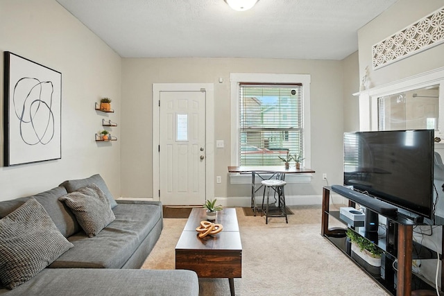 628 Reinhard Ave, Columbus, OH 43206 - living room with carpet flooring and baseboards