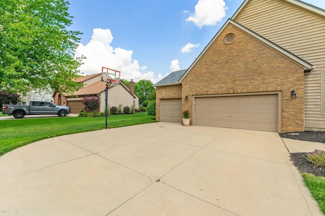 13191 Brandon Cir, Pickerington, OH 43147 - view of home's exterior with brick siding and a lawn