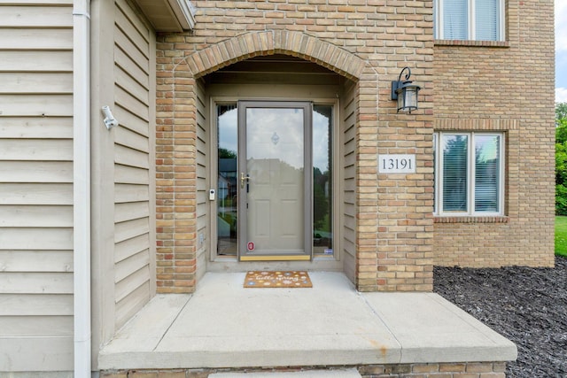 13191 Brandon Cir, Pickerington, OH 43147 - view of exterior entry with brick siding