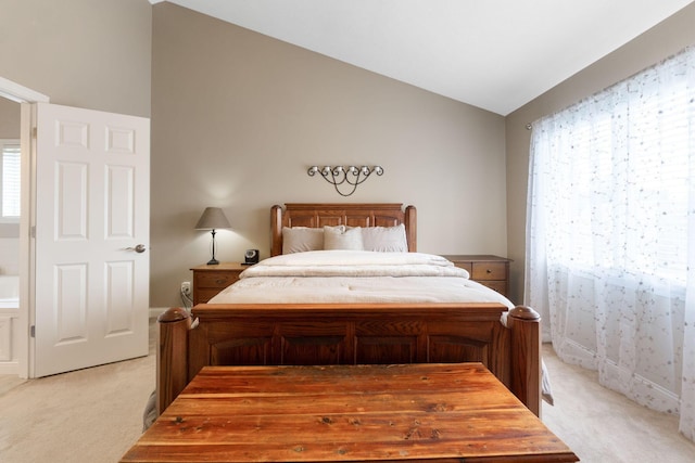 13191 Brandon Cir, Pickerington, OH 43147 - bedroom with light colored carpet and lofted ceiling