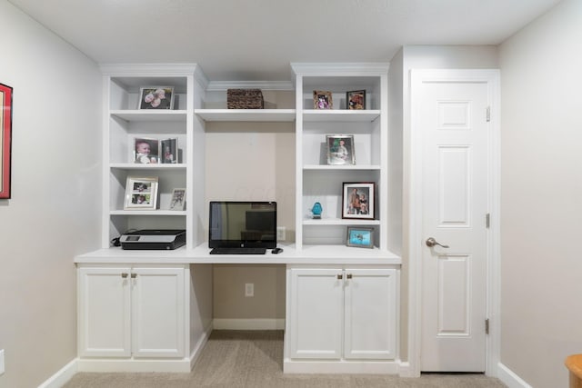 13191 Brandon Cir, Pickerington, OH 43147 - office with baseboards and light carpet